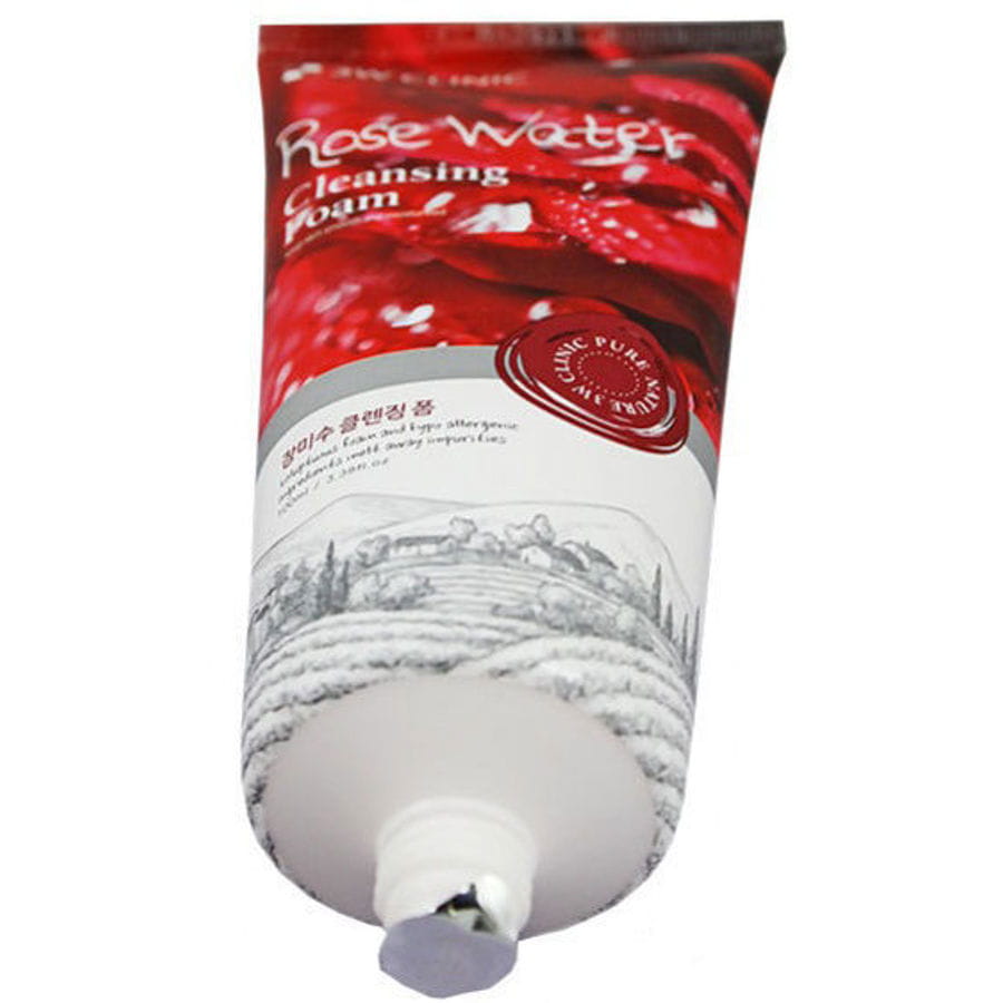 3W Clinic Rose Water Cleansing Foam 100 ml SheSokara