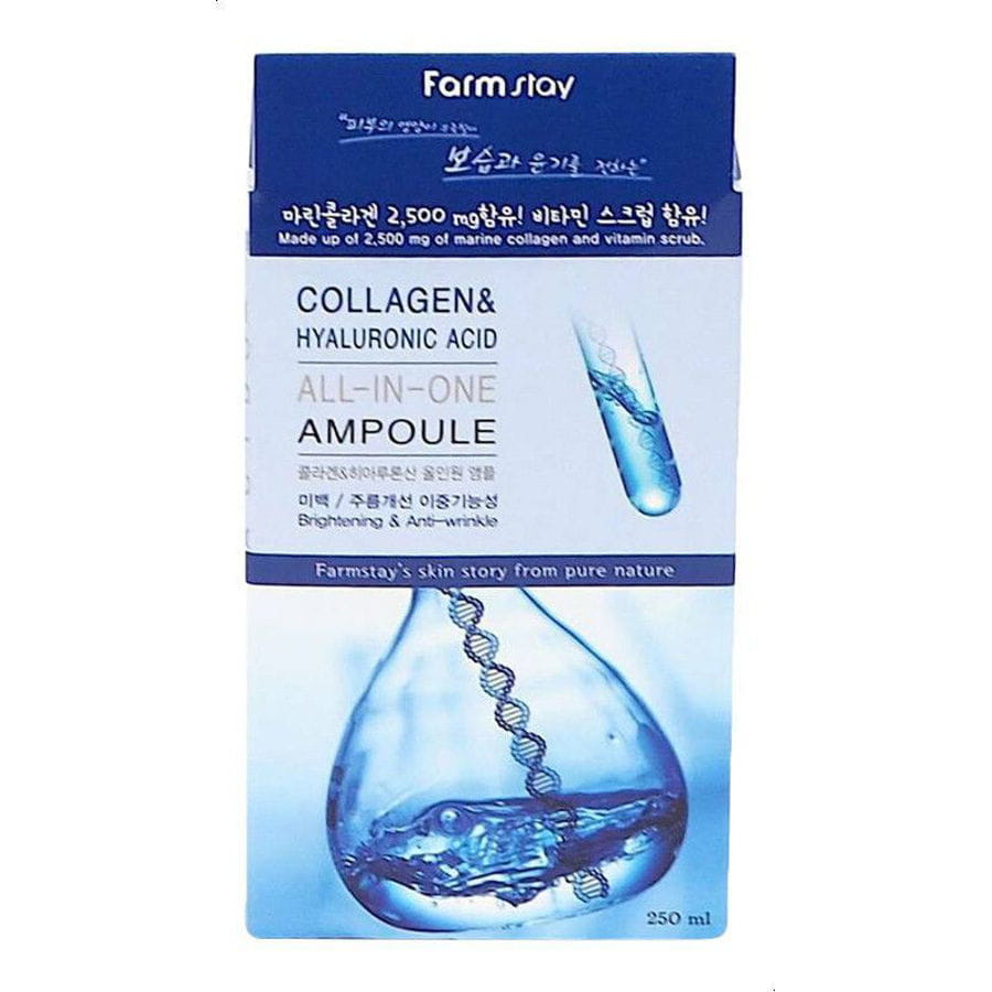 Farm Stay Collagen and Hyaluronic Acid All In One Ampoule 250 ml ...