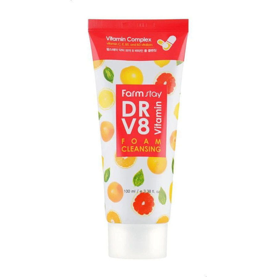 Farm Stay Dr-V8 Vitamin Cleansing Foam 100 ml SheSokara