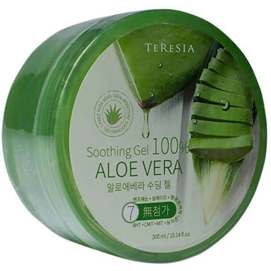 Гель алоэ корея. Универсальный увлажняющий гель Aloe Vera Soothing Gel 260ml. Aloe Vera Soothing Gel Teresia.