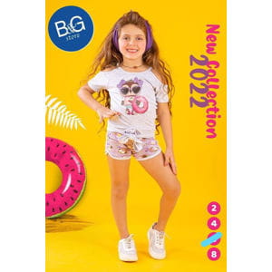 Girls' T-shirt and shorts set