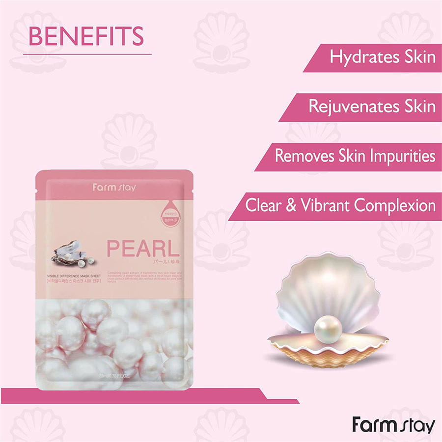 Farm Stay Visible Difference Pearl Sheet Mask - 23 ml